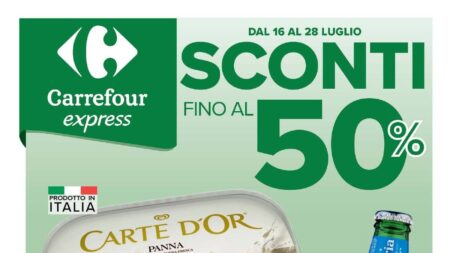 Volantino Carrefour Express dal 16 luglio 2026