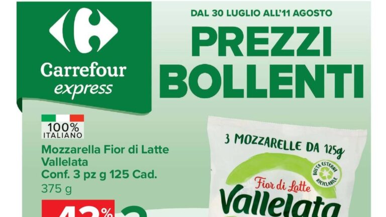 Volantino Carrefour Express dal 30 luglio 2026