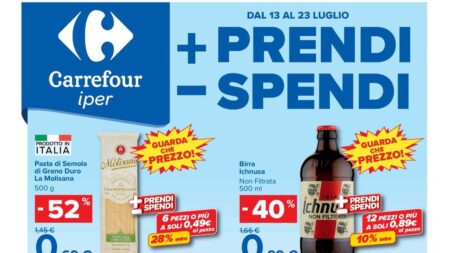 Volantino Carrefour Iper dal 13 luglio 2026