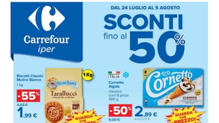 Volantino Carrefour Iper dal 24 luglio 2026
