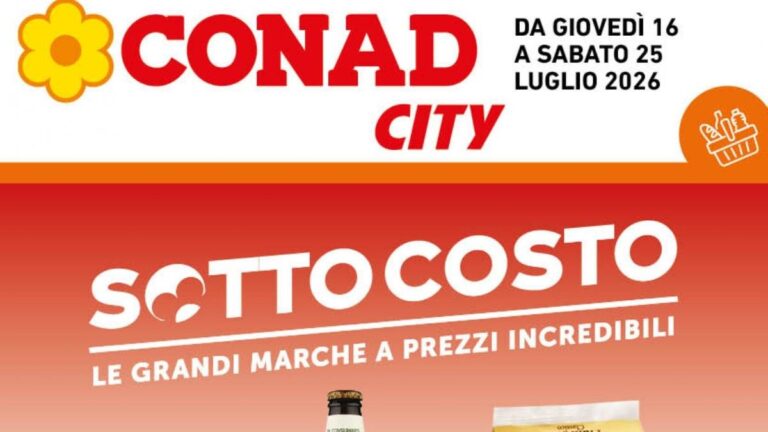 Volantino Conad City Lazio dal 16 luglio 2026