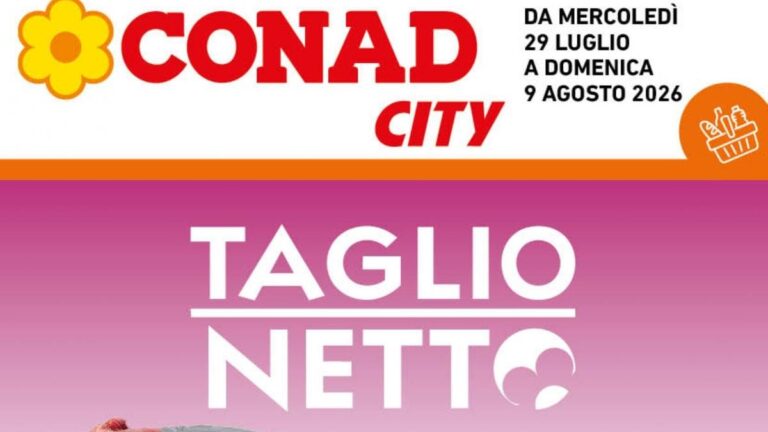 Volantino Conad City Lazio dal 29 luglio 2026