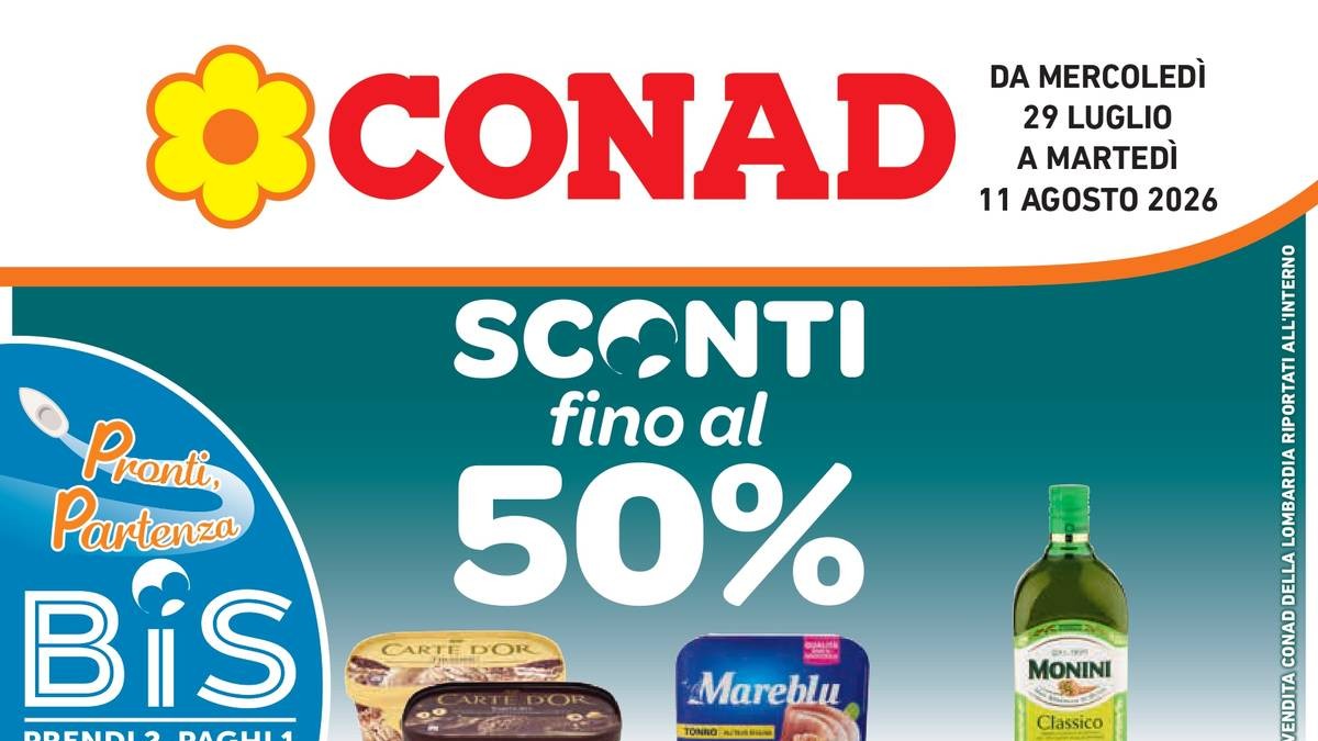 Volantino Conad dal 29 luglio 2026