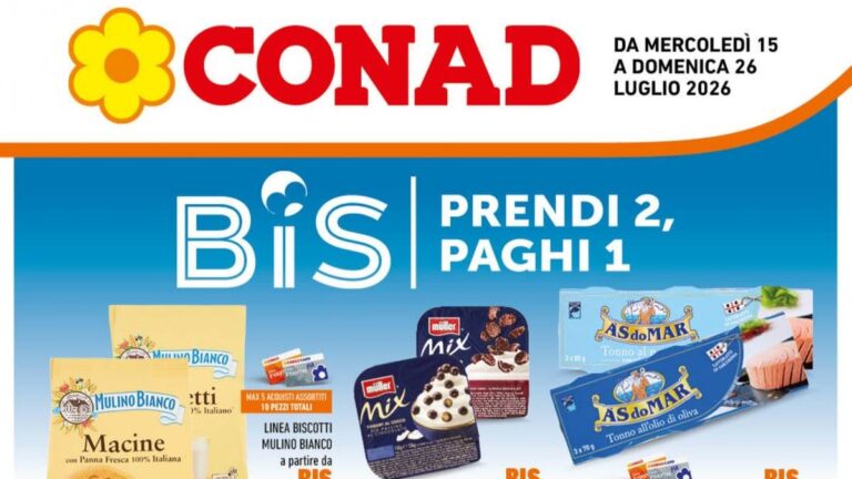 Volantino Conad Lazio dal 15 luglio 2026