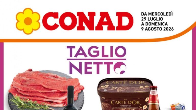 Volantino Conad Lazio dal 29 luglio 2026