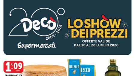 Volantino Decò dal 10 luglio 2026