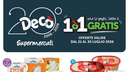 Volantino Decò dal 21 luglio 2026