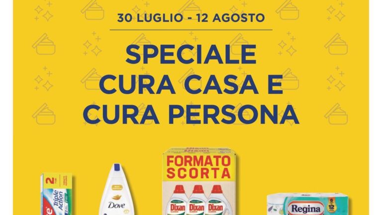 Volantino Esselunga Cura Casa e Persona dal 30 luglio 2026