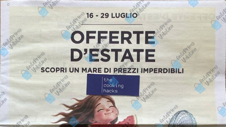 Volantino Esselunga dal 16 luglio 2026