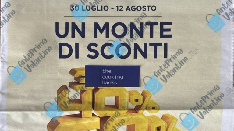Volantino Esselunga dal 30 luglio 2026