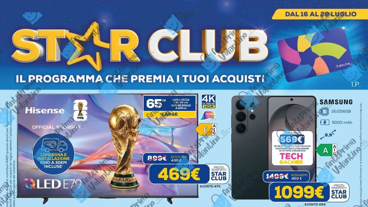 Volantino Euronics dal 16 luglio 2026