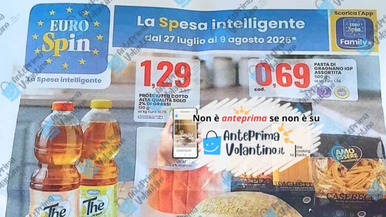 Volantino Eurospin dal 27 luglio 2026