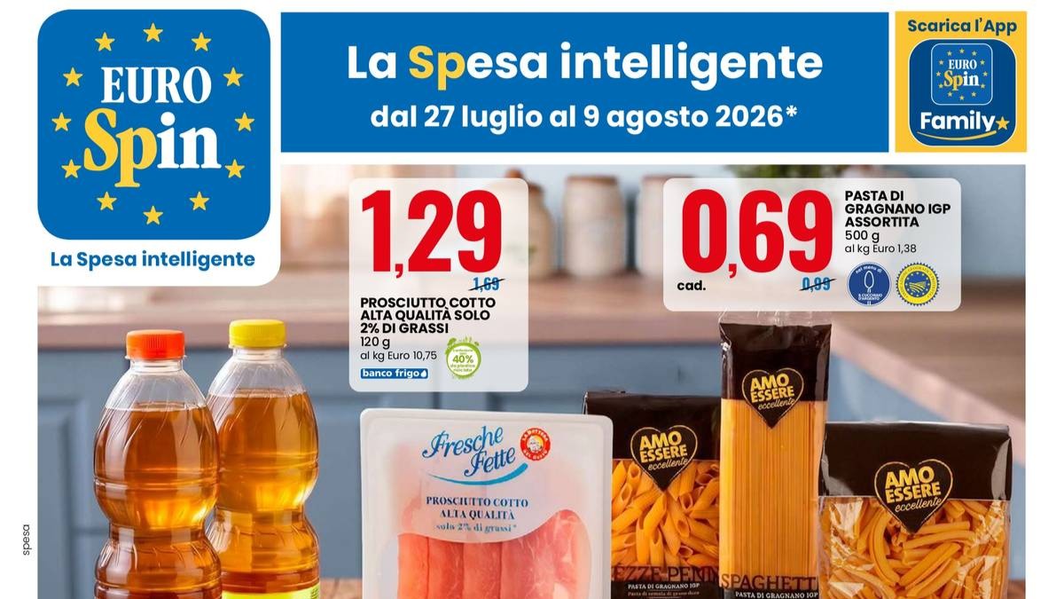 Nuovo volantino Eurospin dal 27 luglio 2026 versione digitale