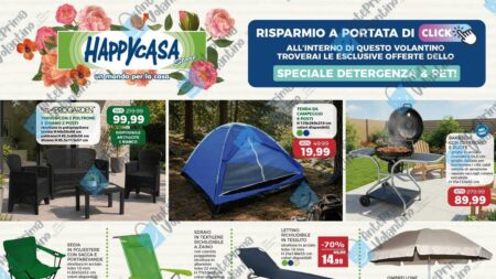 Volantino Happy Casa dal 5 agosto 2026