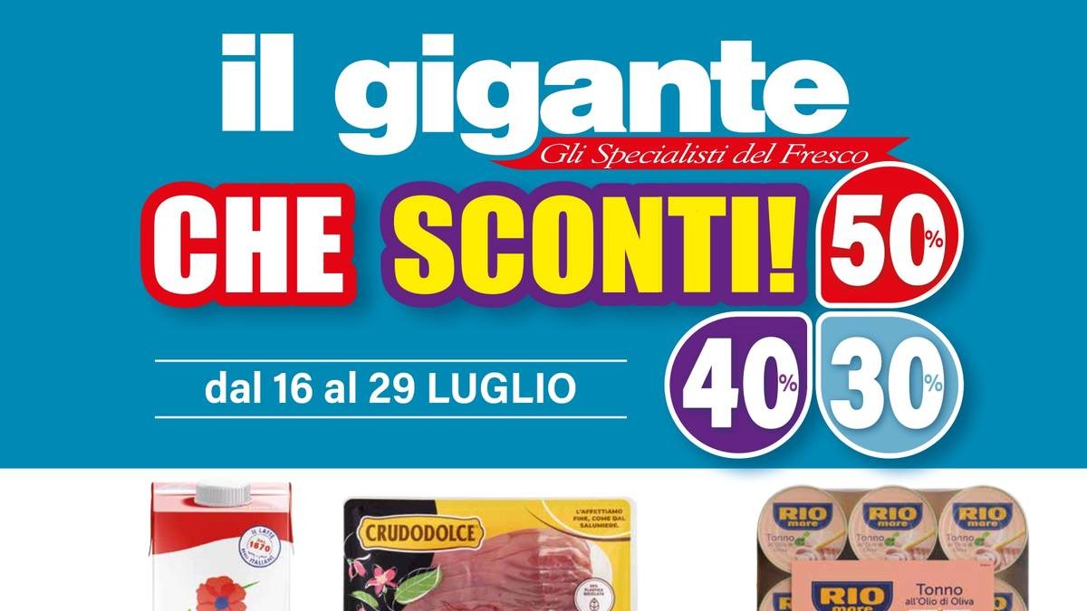 Volantino Il Gigante dal 16 luglio 2026