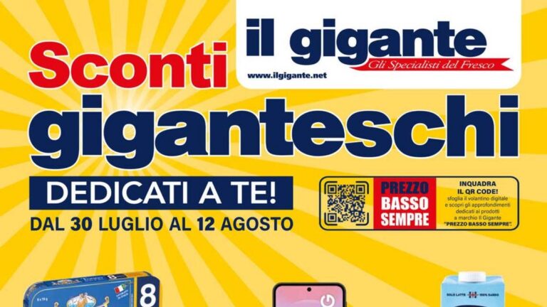 Volantino Il Gigante dal 30 luglio 2026
