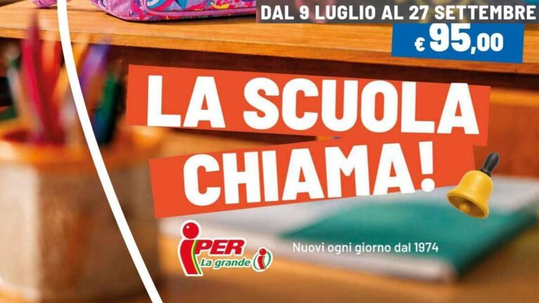 Volantino Iper La Grande I Scuola dal 9 luglio 2026