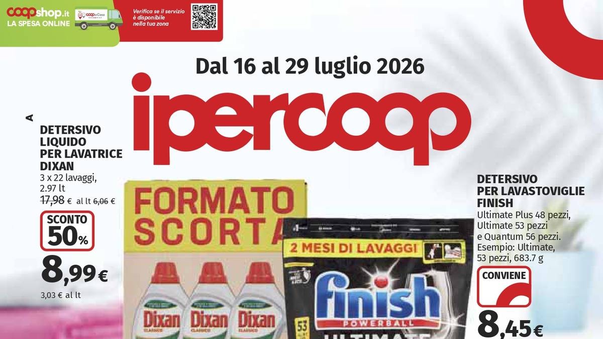 Volantino Ipercoop dal 16 luglio 2026
