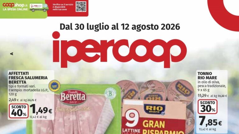 Volantino Ipercoop dal 30 luglio 2026