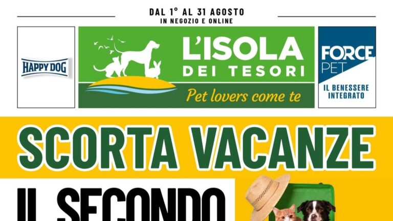 Volantino Isola dei Tesori Agosto 2026
