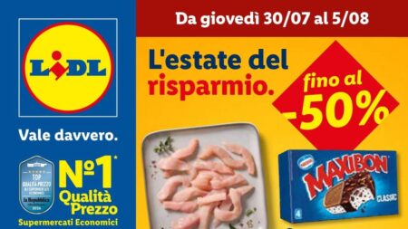 Volantino Lidl dal 30 luglio 2026