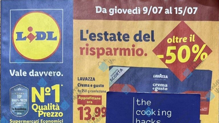 Volantino Lidl dal 9 luglio 2026
