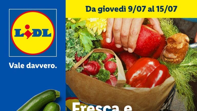 Volantino Lidl Frutta e Verdura dal 9 luglio 2026
