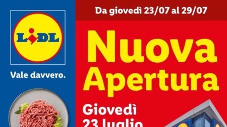 Volantino Lidl nuova apertura Terlizzi dal 23 luglio 2026