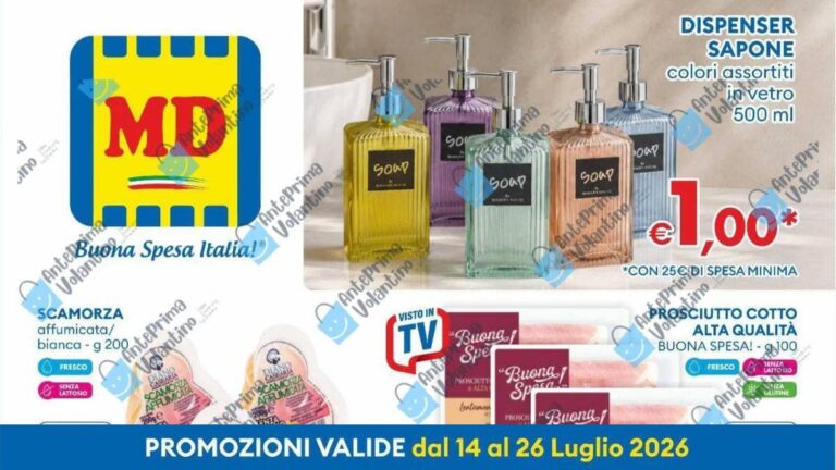 Volantino MD dal 14 luglio 2026