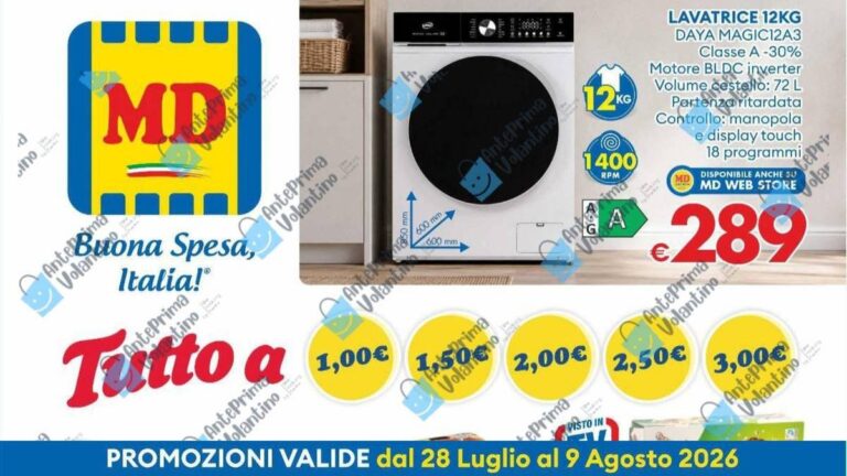 Volantino MD dal 28 luglio 2026