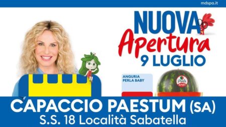 Volantino MD Nuova apertura Capaccio Paestum dal 9 luglio 2026
