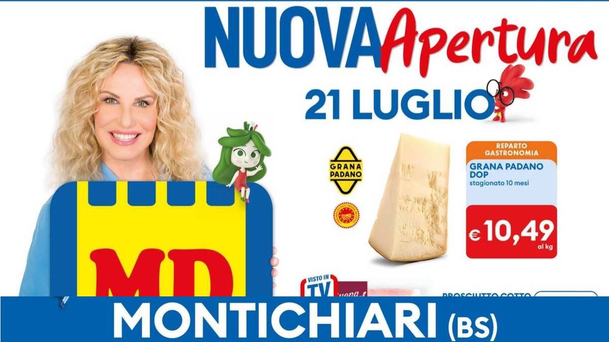 Volantino MD Nuova apertura Montichiari dal 21 luglio 2026