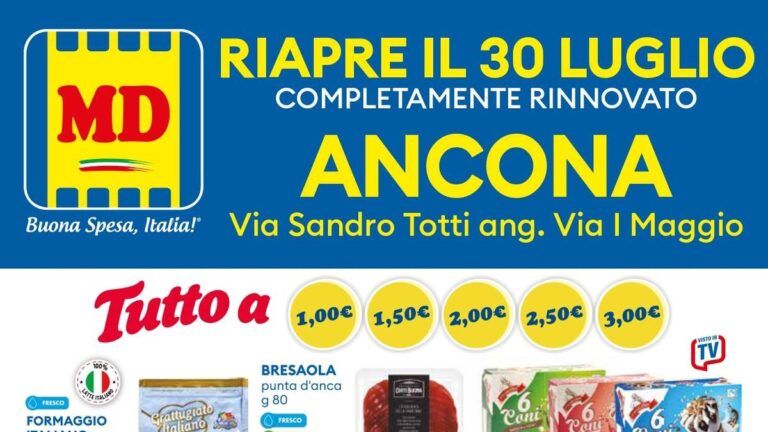 Volantino MD Riapertura Ancona dal 30 luglio 2026