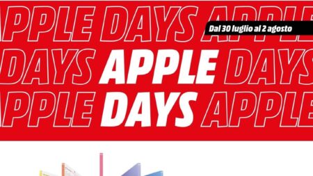 Volantino Mediaworld Apple Days dal 30 luglio 2026