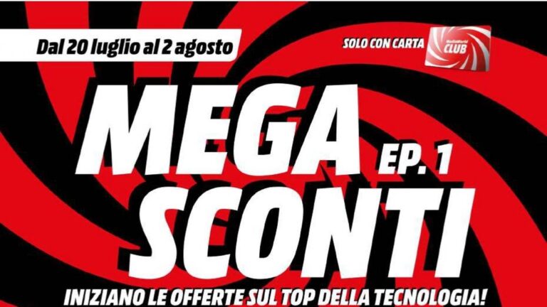 Volantino Mediaworld dal 20 luglio 2026
