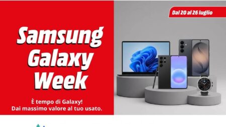 Volantino Mediaworld Samsung Galaxy Week dal 20 luglio 2026