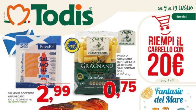 Volantino Todis dal 9 luglio 2026