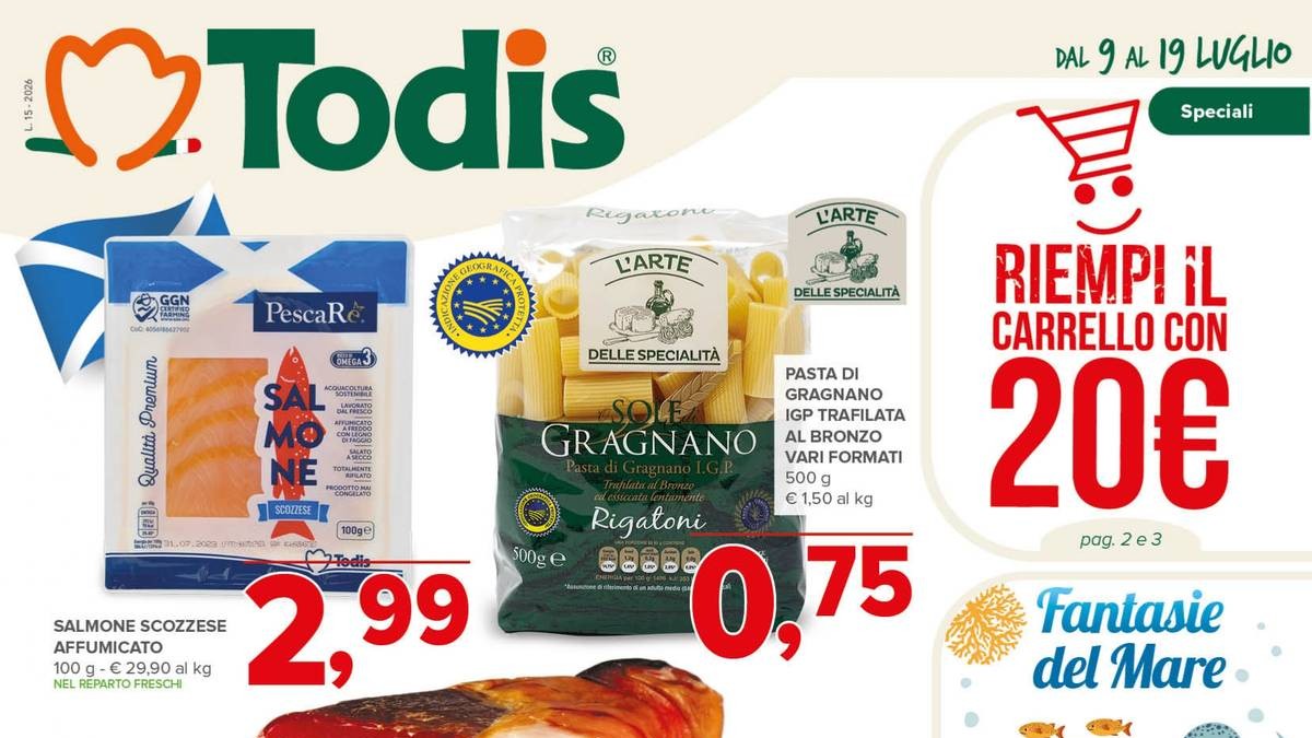 Volantino Todis dal 9 luglio 2026