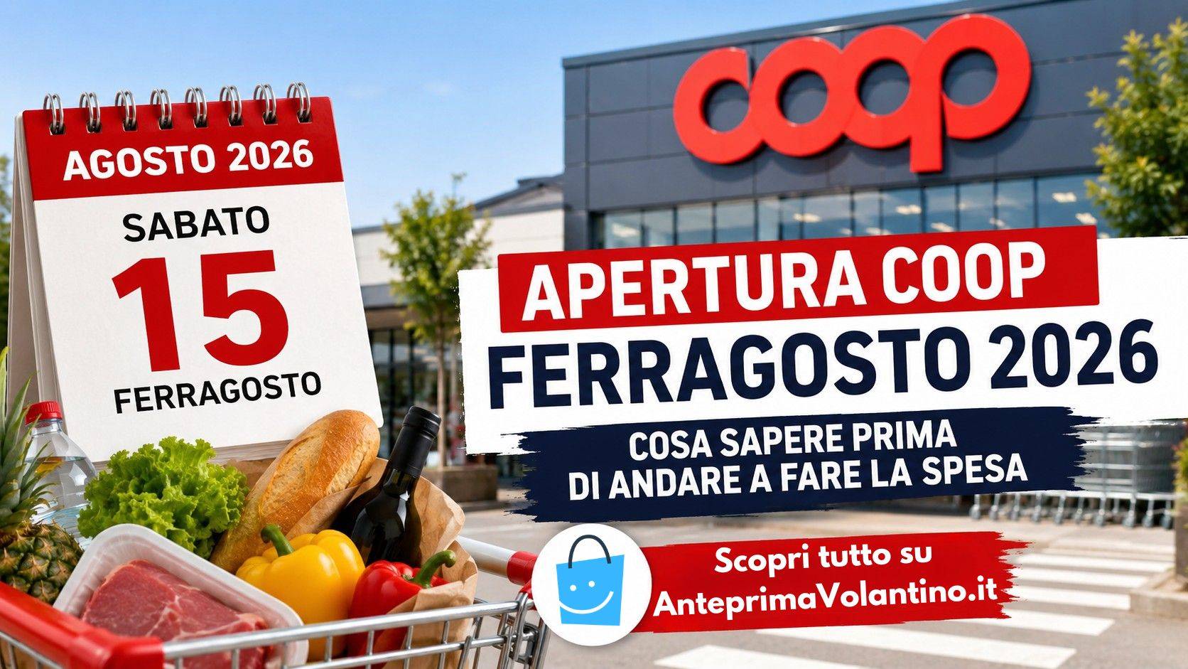 Apertura Coop Ferragosto 2026, cosa sapere prima di andare a fare la spesa