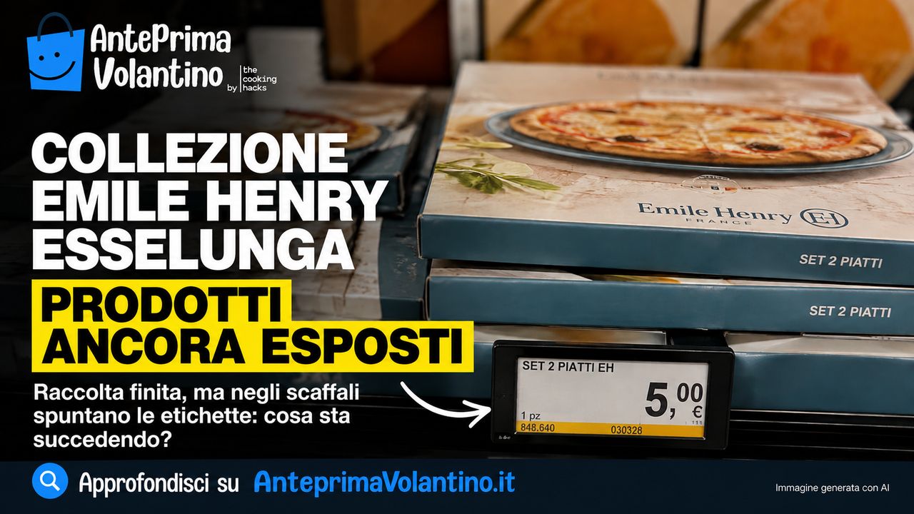 Collezione Emile Henry Esselunga, prodotti ancora esposti dopo la fine della raccolta