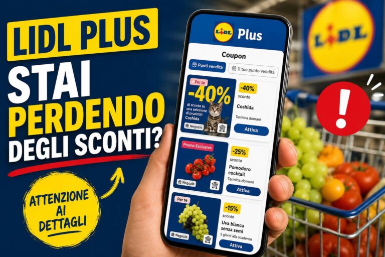 Come evitare di perdere gli sconti Lidl Plus quando si va alla cassa