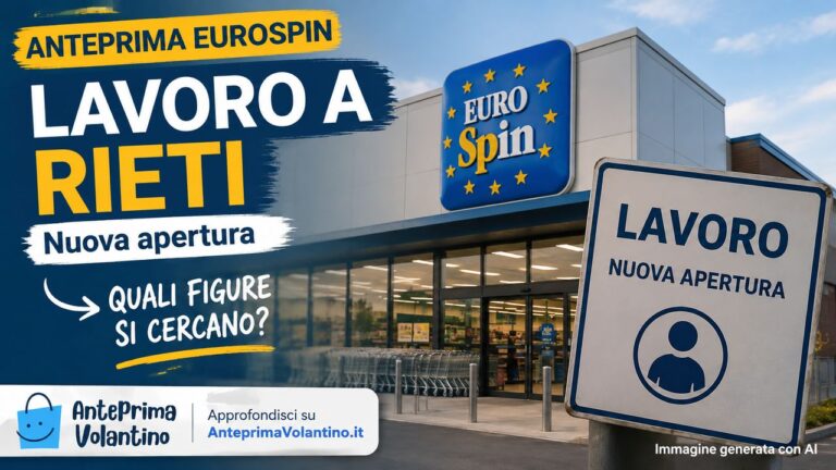 Posizioni aperte Eurospin per la nuova apertura a Rieti: cercati addetti vendita, gastronomia e macelleria