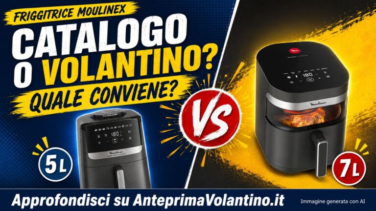 Friggitrice ad aria Moulinex Esselunga, conviene il premio Fidaty o l’offerta del volantino?