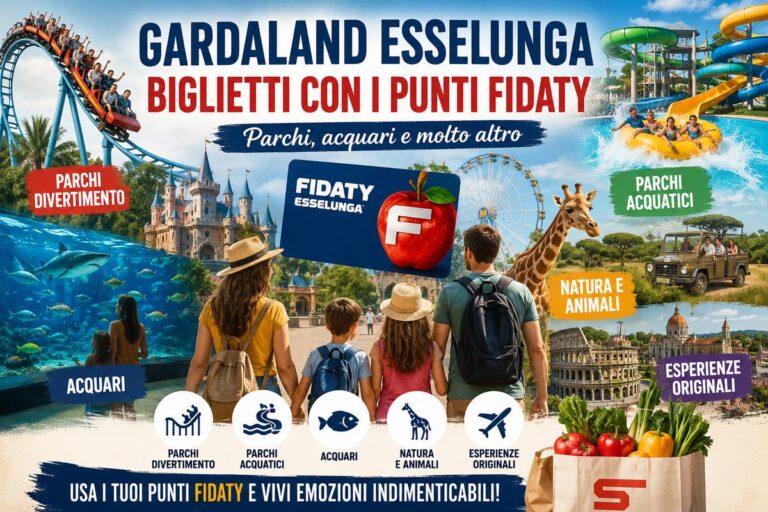 Gardaland Esselunga, riscatta biglietti di parchi e acquari