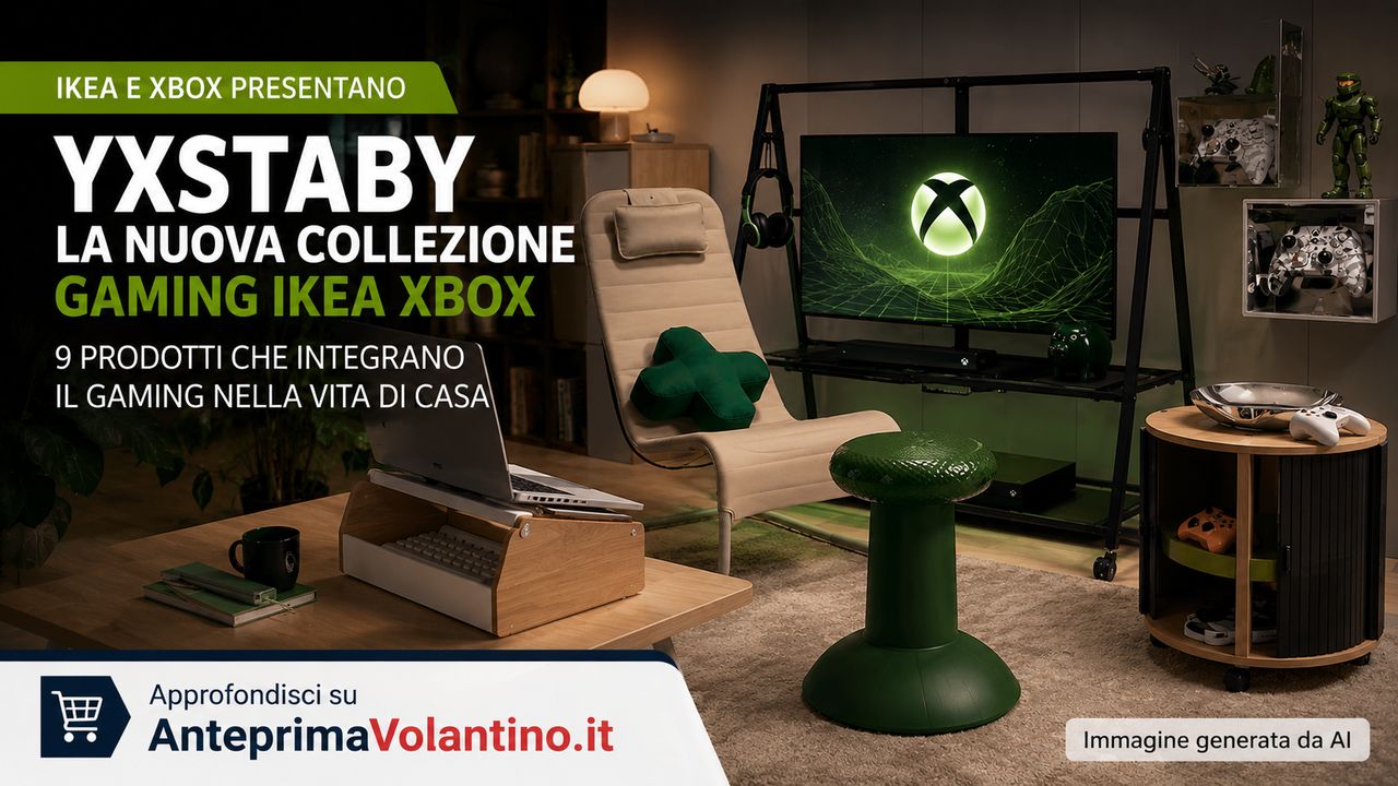 IKEA Xbox YXSTABY, svelata la collezione gaming con 9 prodotti a partire da 9,95 euro