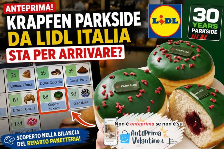 Krapfen Parkside, trovato in anteprima nella bilancia di Lidl Italia