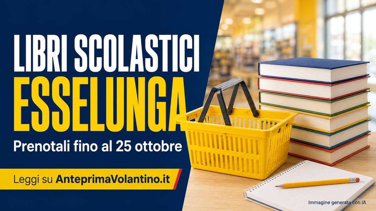 Libri scolastici Esselunga con sconto del 15% e 200 punti Fragola