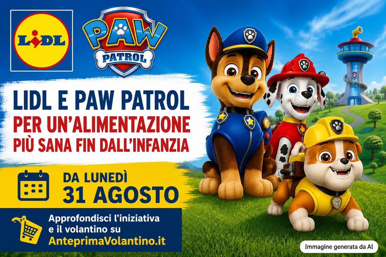 Lidl Paw Patrol, i personaggi aiutano le famiglie a scegliere prodotti più equilibrati