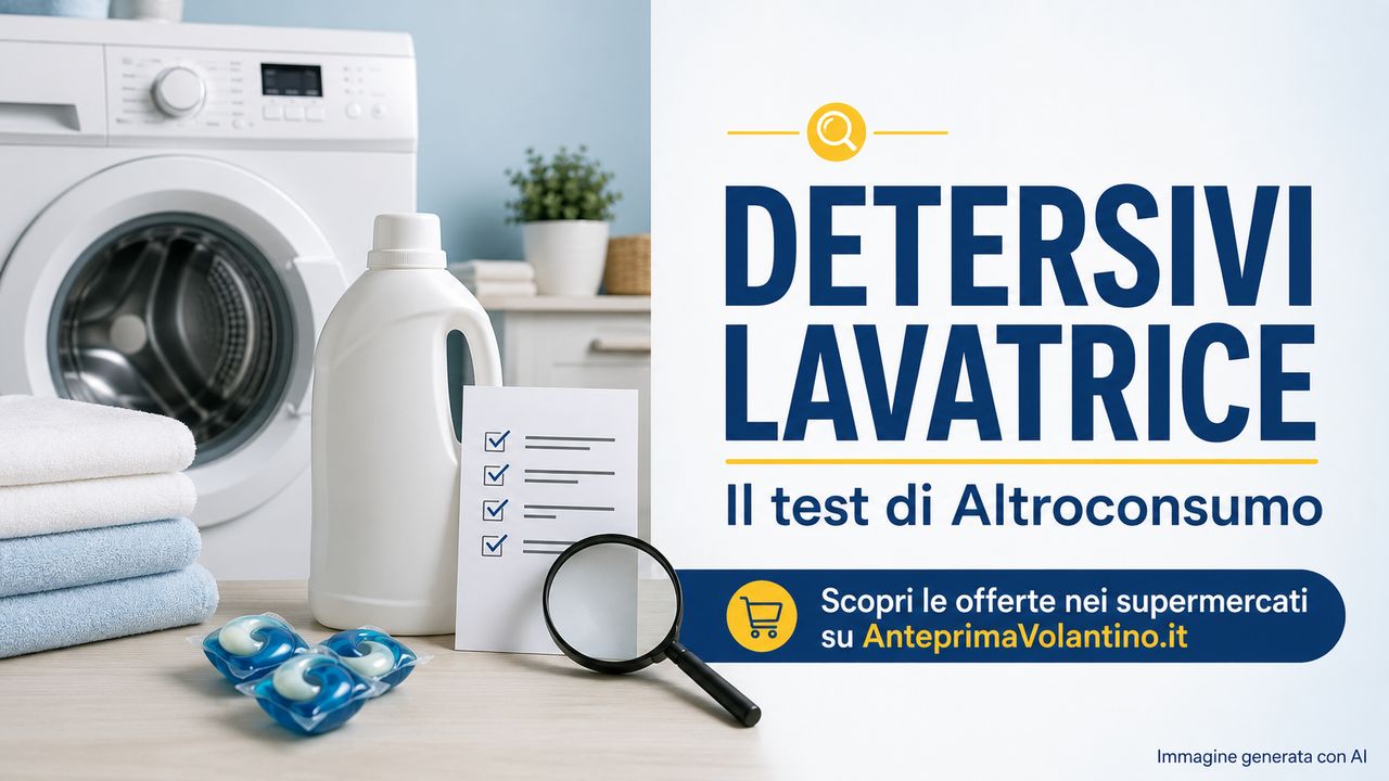 Migliori detersivi lavatrice, il test Altroconsumo e le offerte nei supermercati