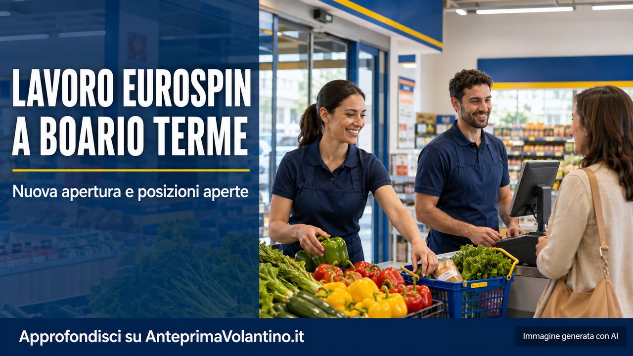 Offerte di lavoro Eurospin a Boario Terme per la nuova apertura